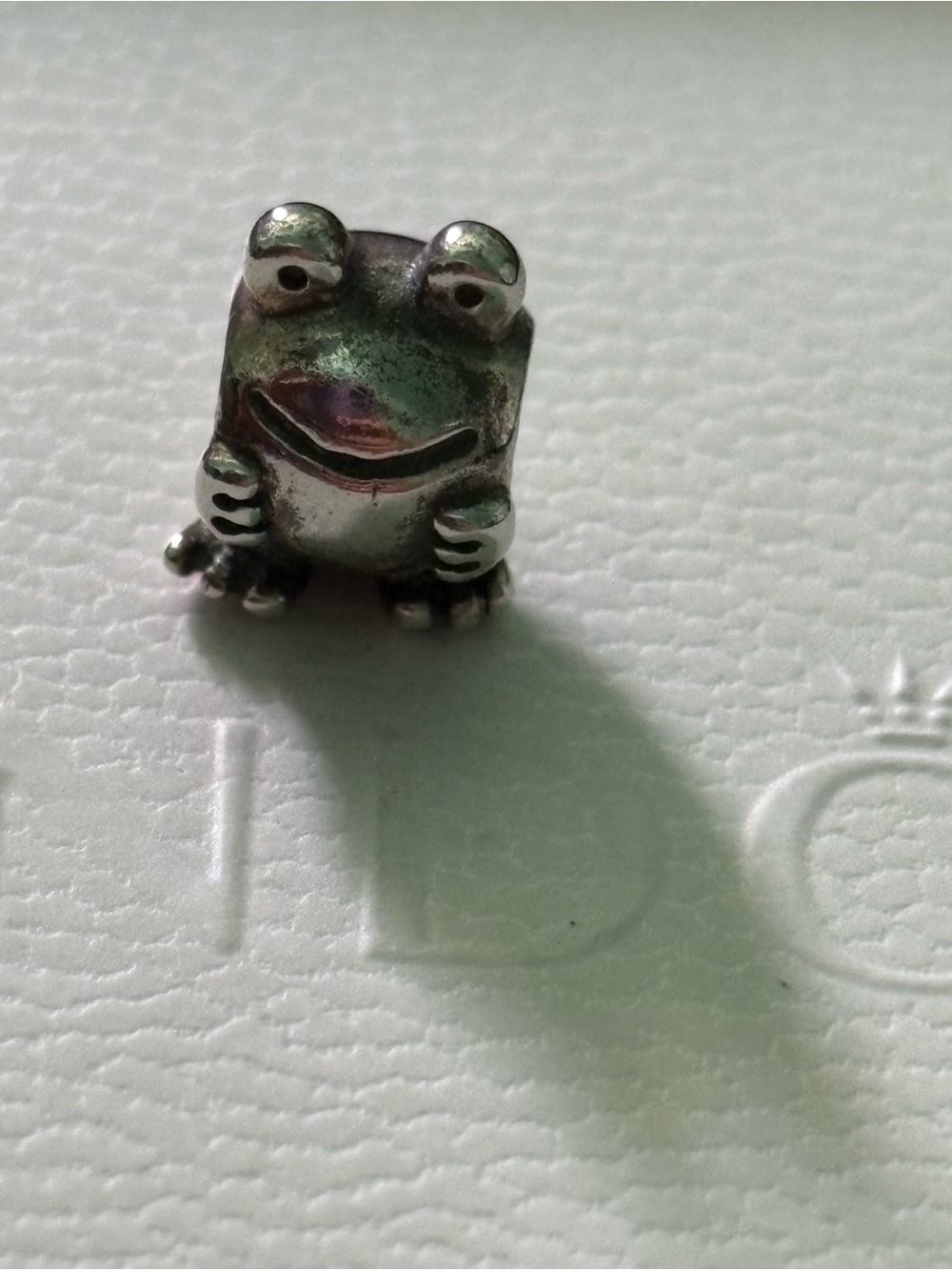 Pandora Silver Frog Charm - Playful Animal Figurine